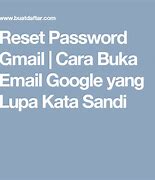 Cara Buka Kata Sandi Email Yang Lupa